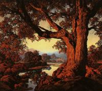 Parrish, Maxfield - Riverbank in Autumn